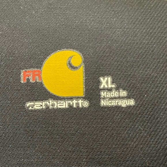 Carhartt FR Flame Resistant Navy Blue Button Down Work Shirt Womens XL 102459 - Picture 6 of 10